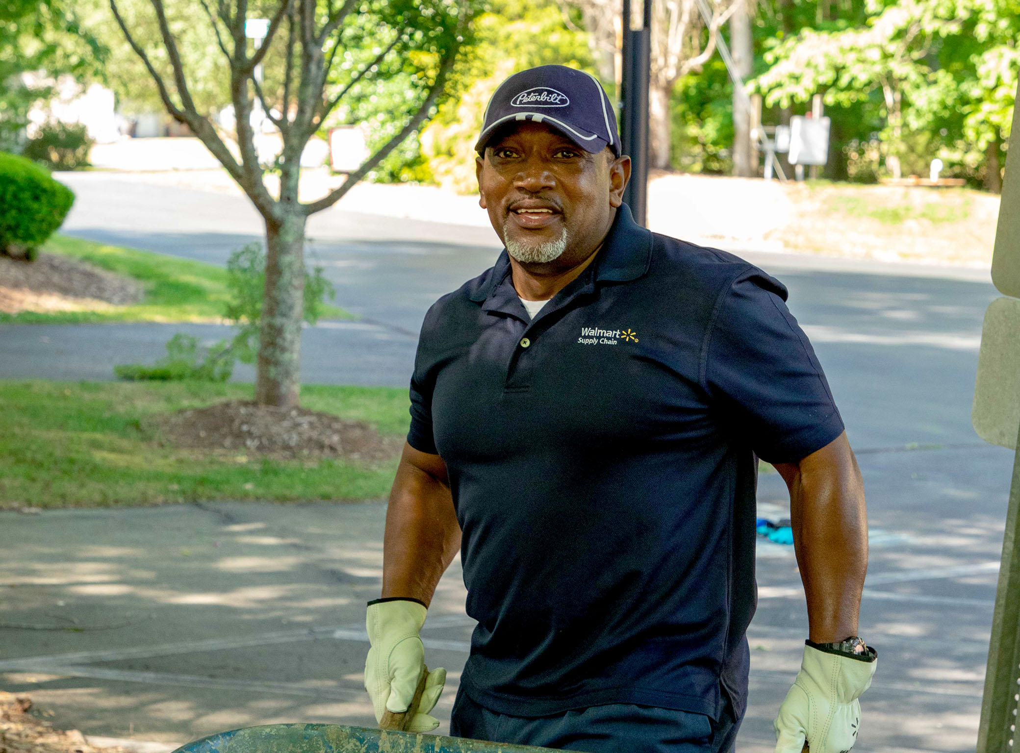 man smiling at the camera