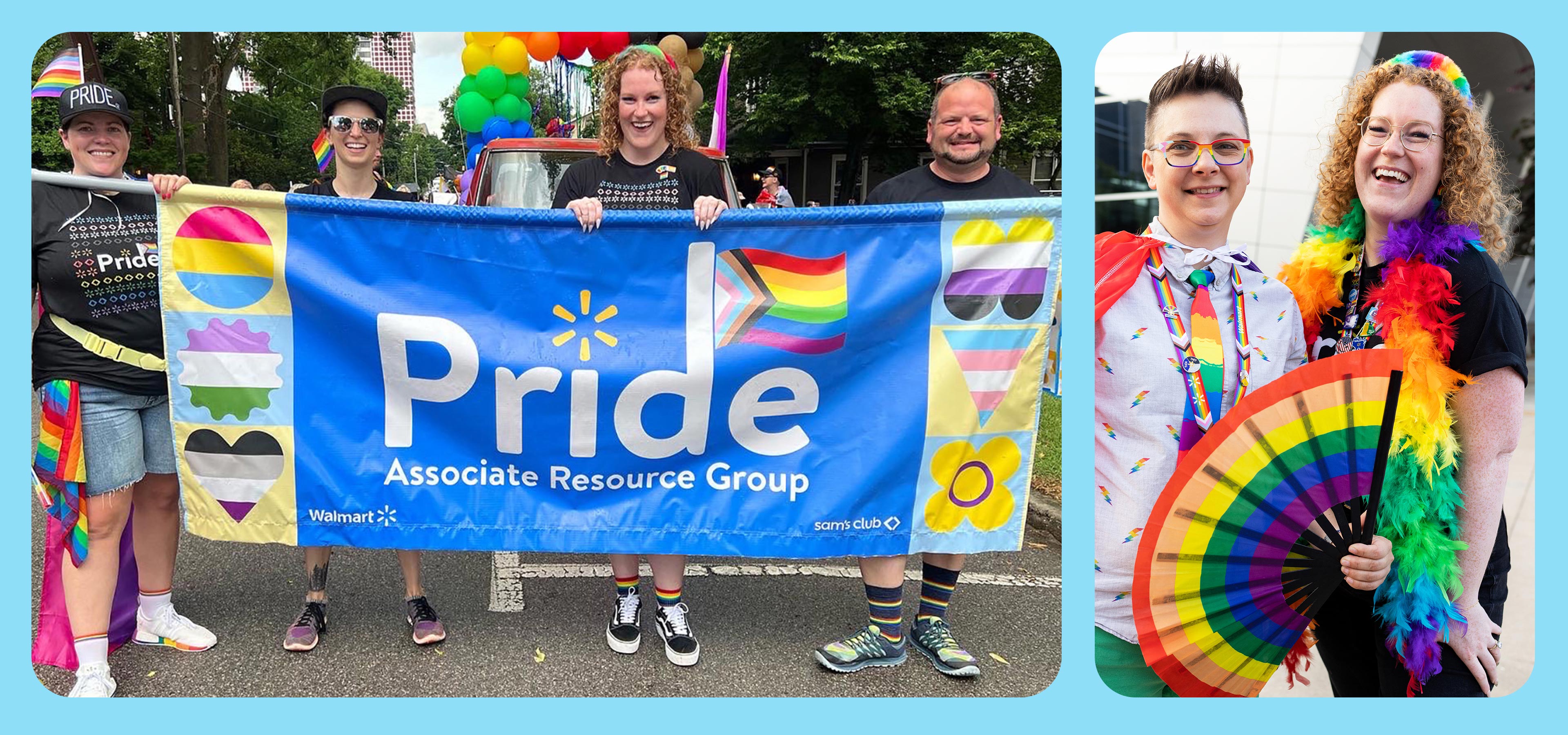 Walmart associates celebrate Pride Month.