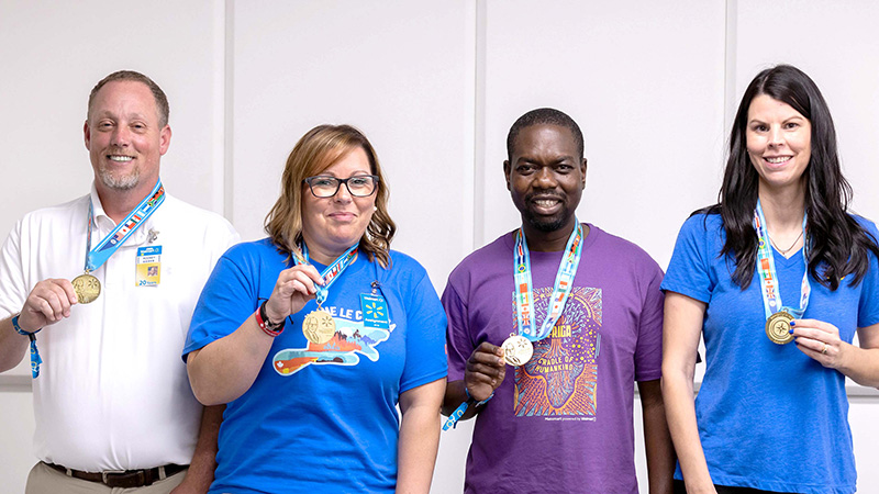 A group photo of 2022 Integrity in Action Award winners.