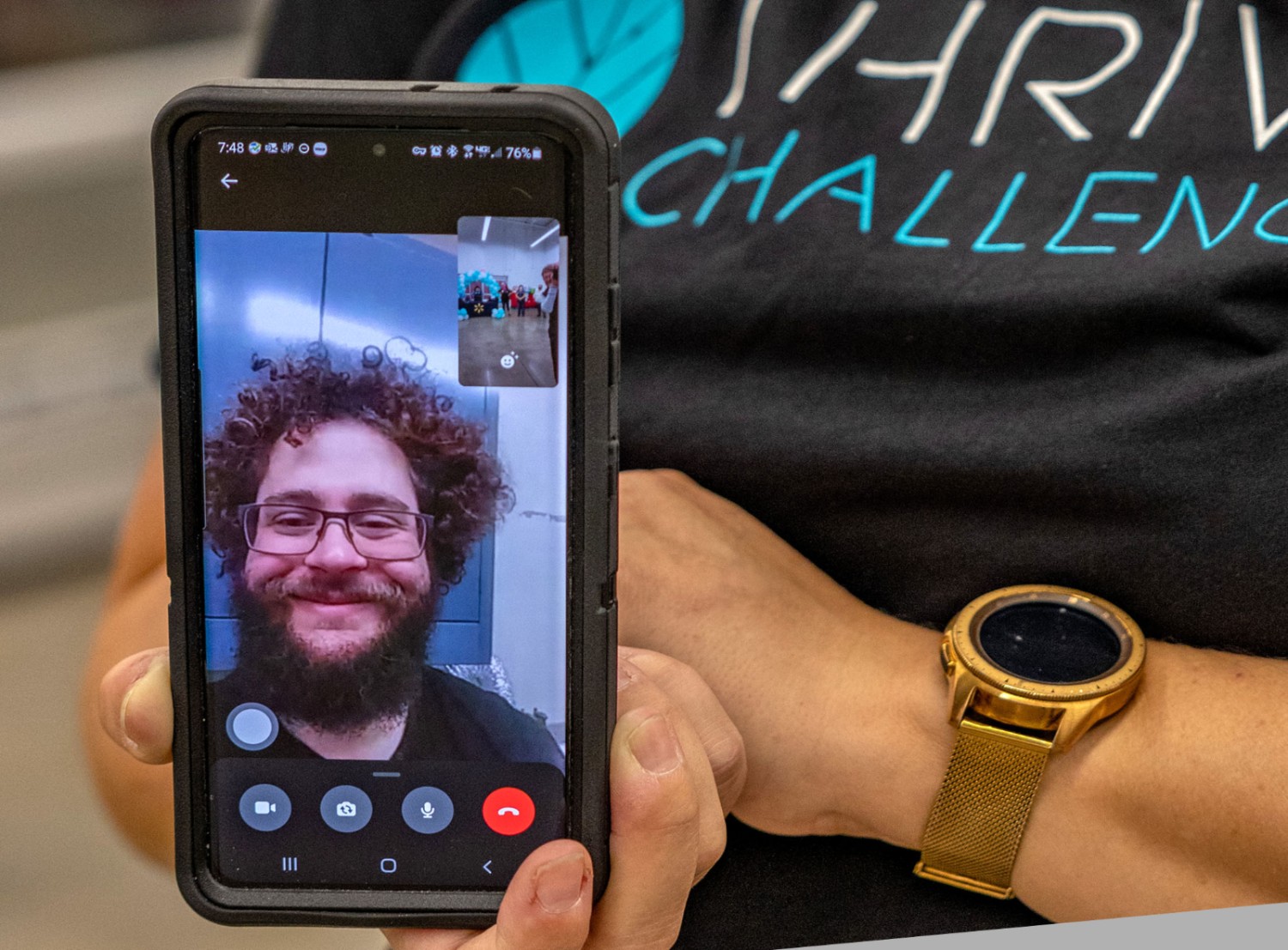 Josh Johnson, pictured on Sherin's phone