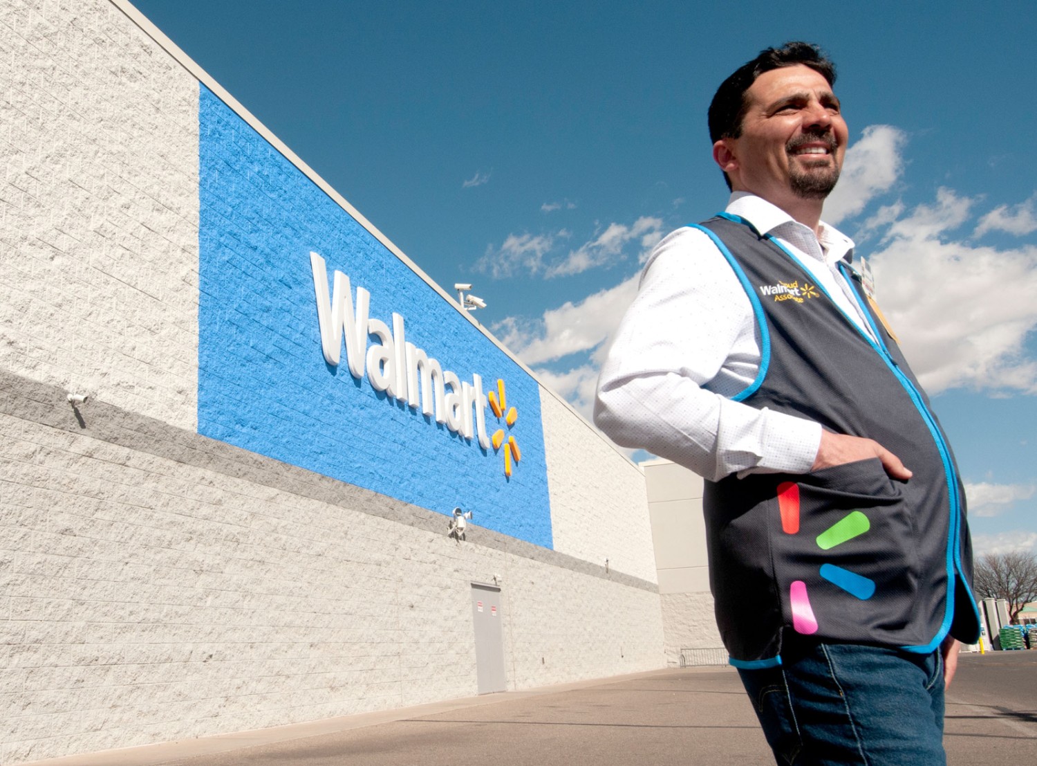 Store Manager Oscar Valenzuela stands outside Store 1846 in Douglas, Arizona.