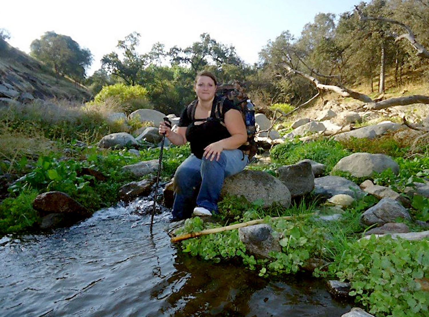 Hiking helped Chandra lose 180 pounds.