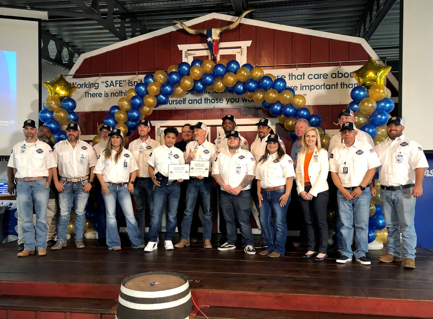 Brenda Andrade poses with her Private Fleet Development Program graduating class.