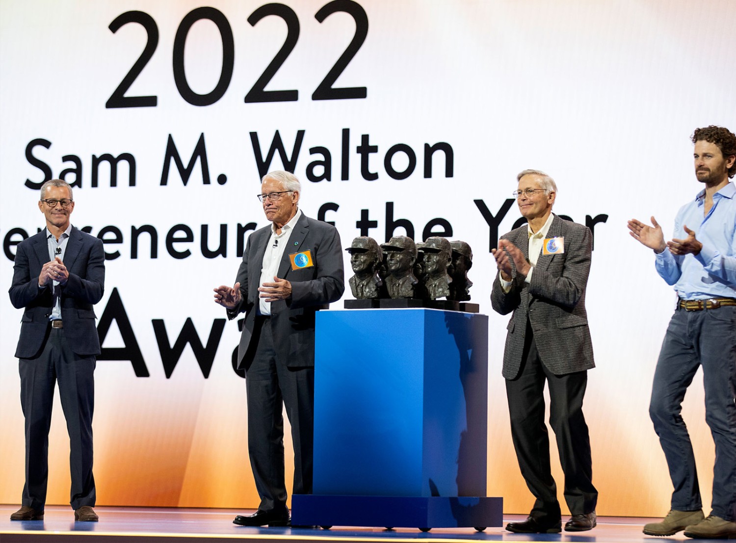 The Sam M. Walton Entrepreneur of the Year award presentation, during the Associates Week celebration in June, 2022.