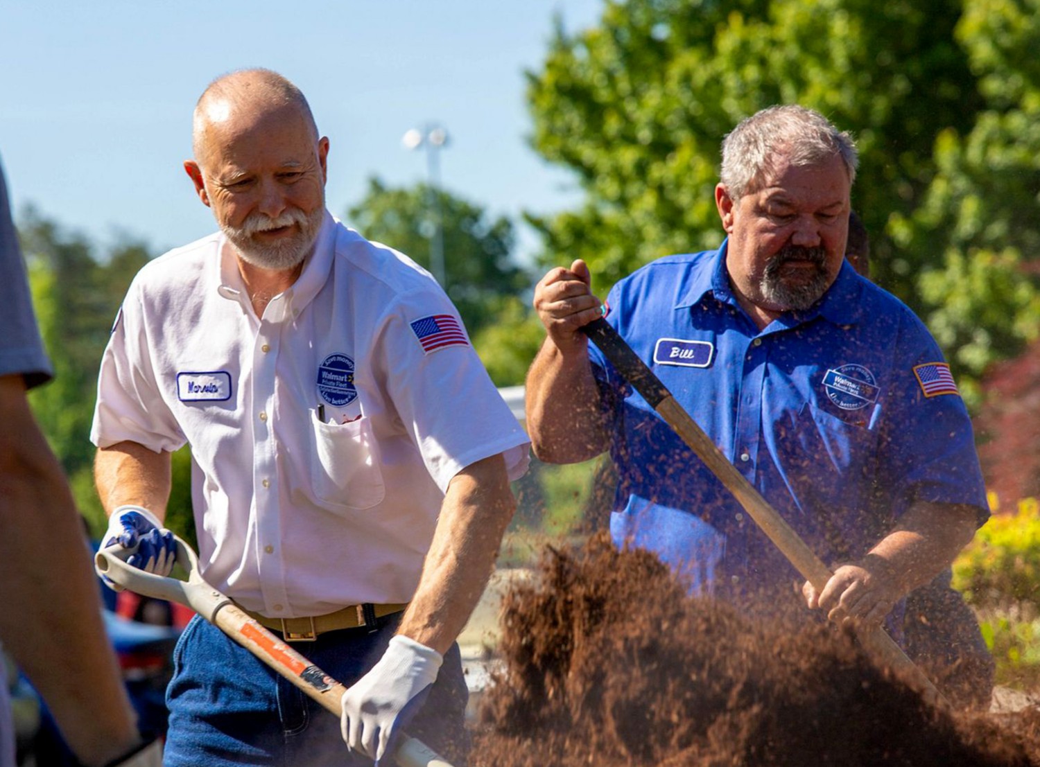 associates digging holes
