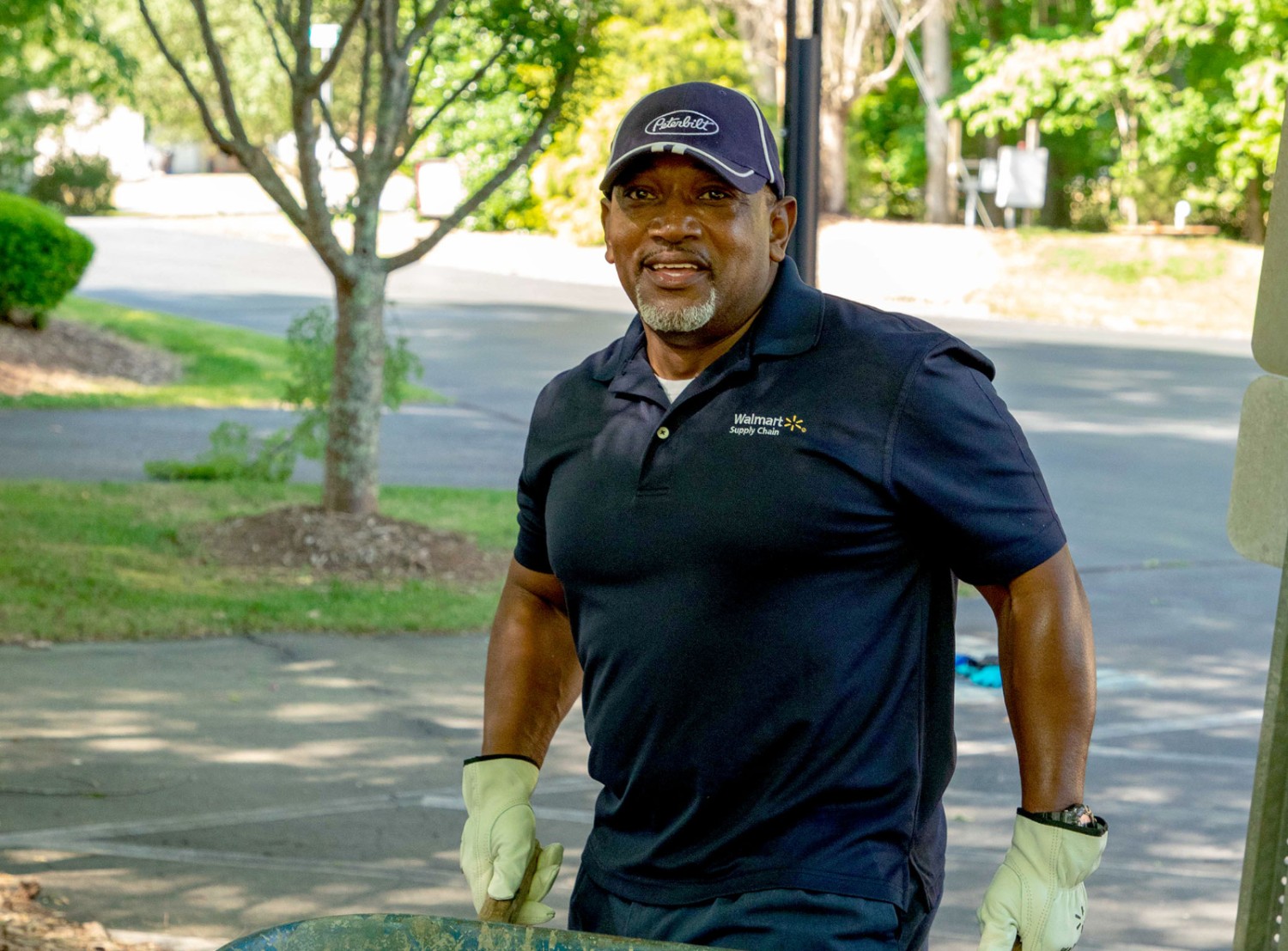 man smiling at the camera