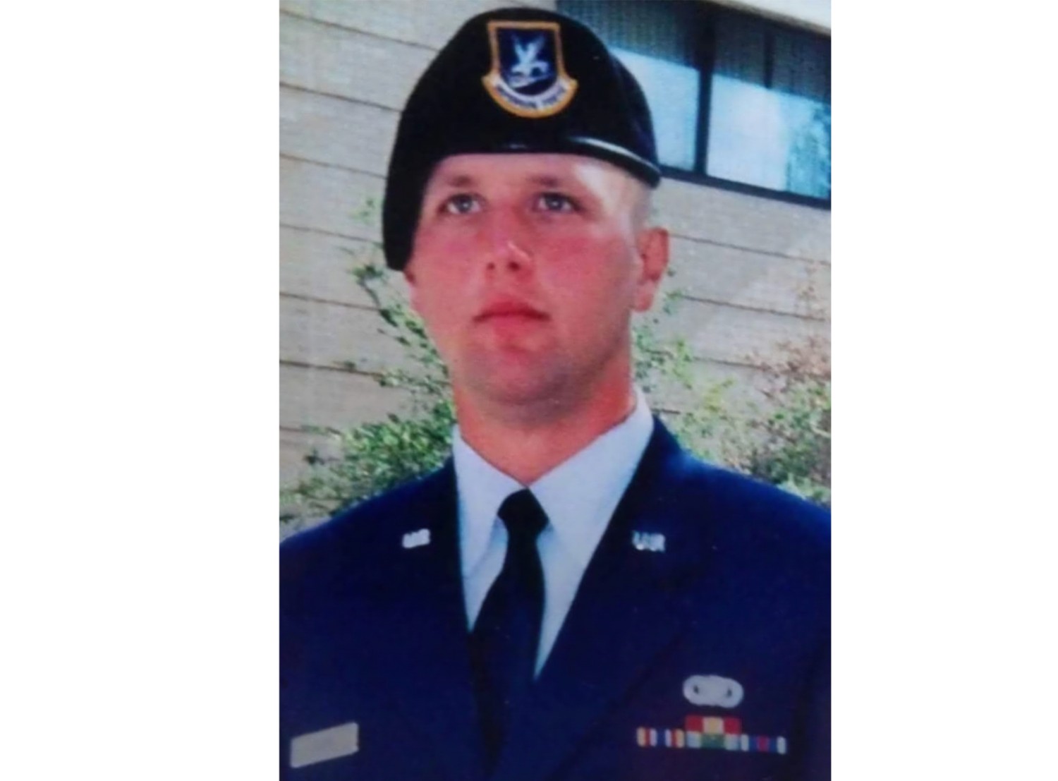 Photograph of Jeff in Air Force dress uniform