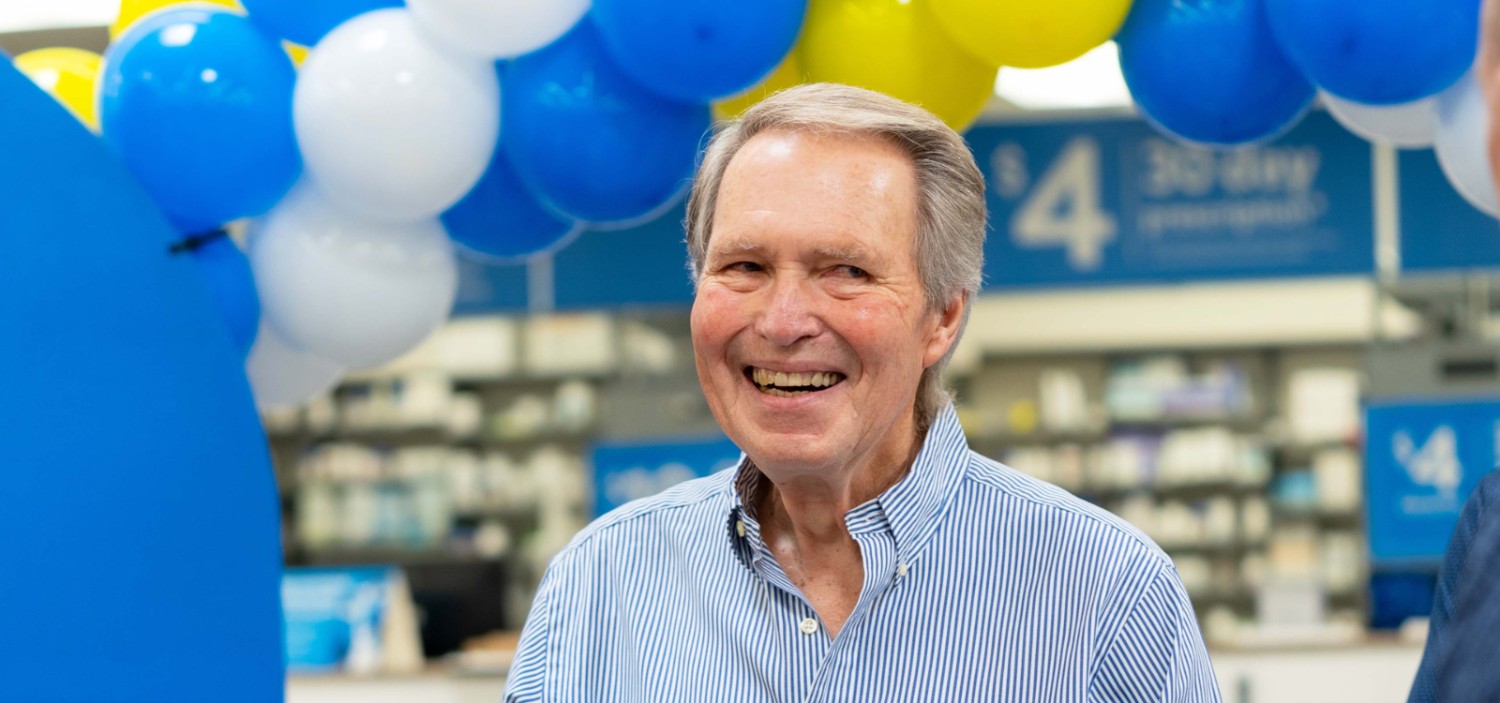 Bruce Blackwell smiling at the camera