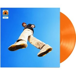 A rendering of the cover of Toby Mac's album Heaven on My Mind, with the orange record showing.